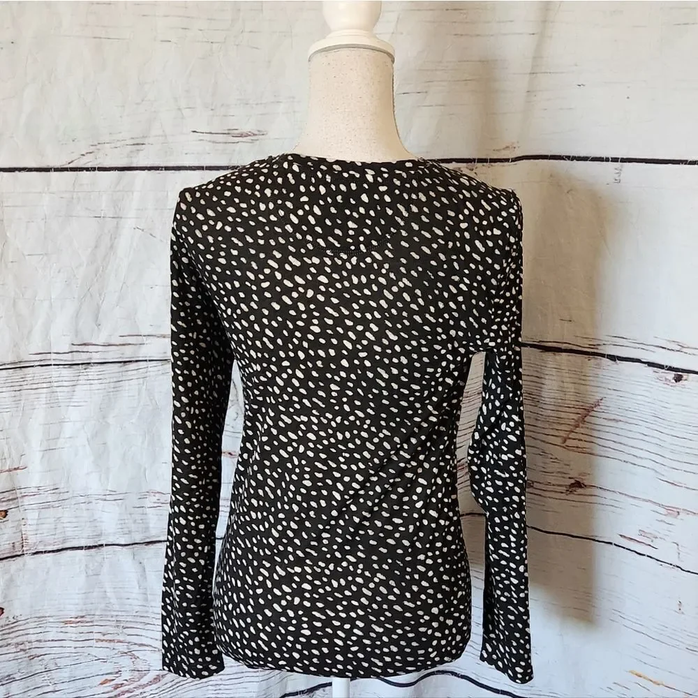Tory‎ Burch Dotted Pony Kasia Top Size XS